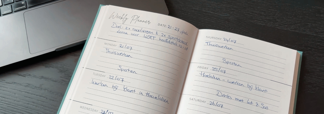 Blog Focus Planner - weekplanning