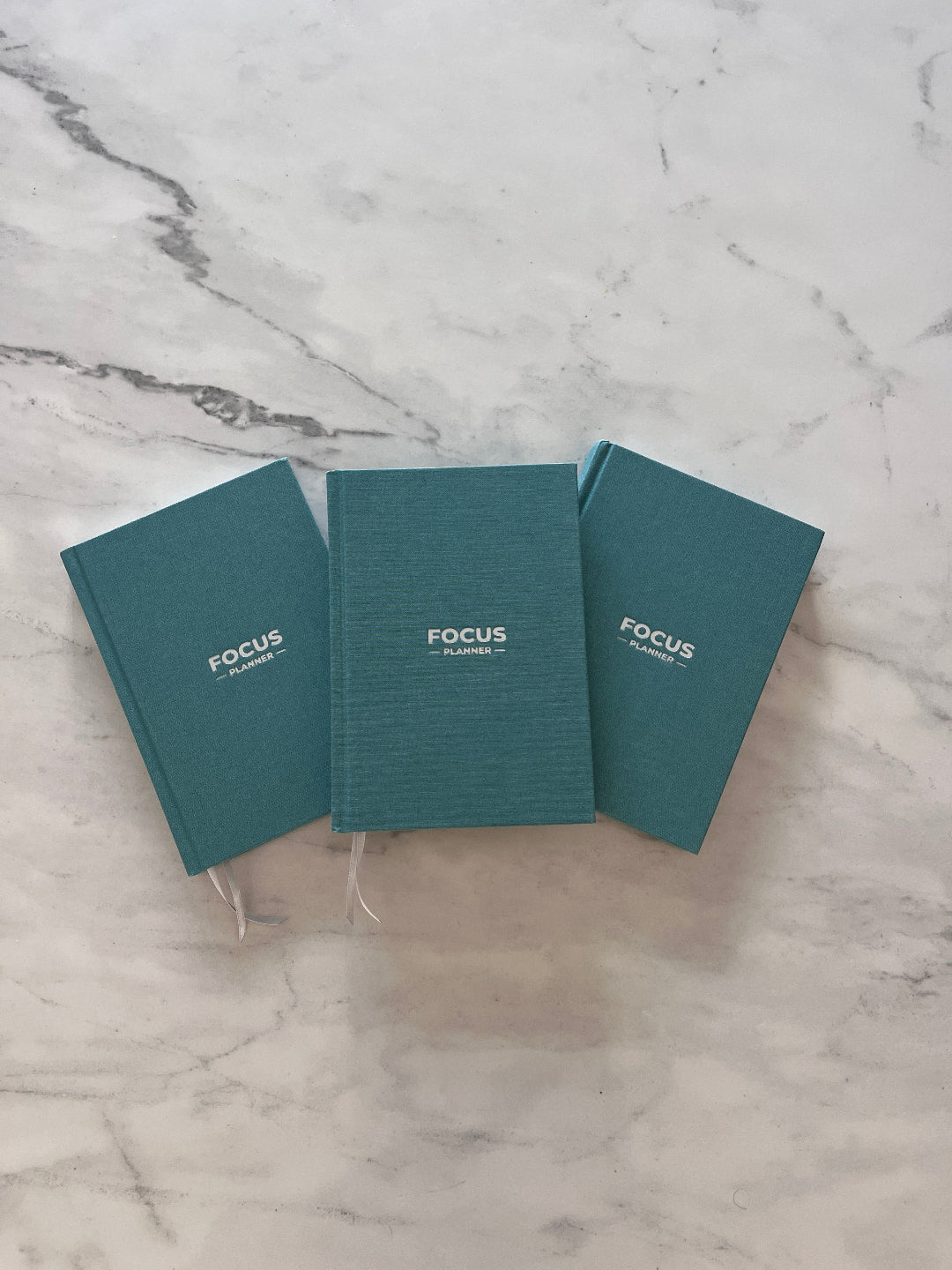 Bundel met 3 focus planners voor een heel jaar. 