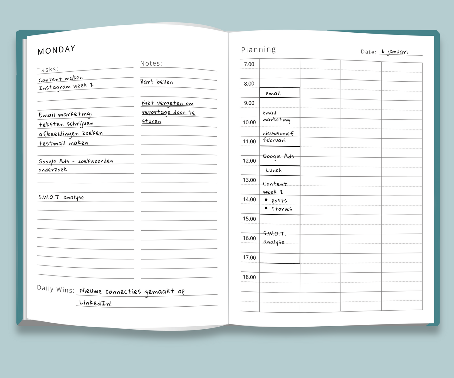 Daily planner - Focus
