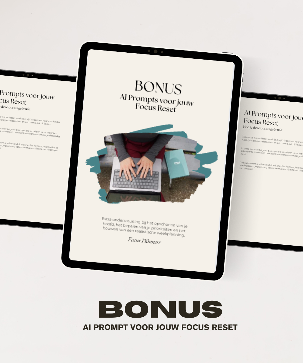 Focus Planner + Focus Reset (bundel)